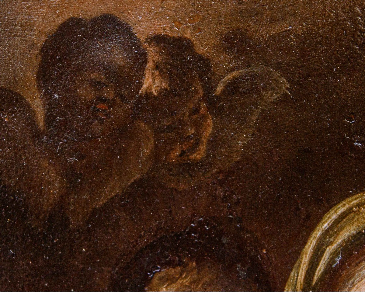17ème Siècle, école Romaine-napolitaine, Madonna Avec Enfant-photo-4