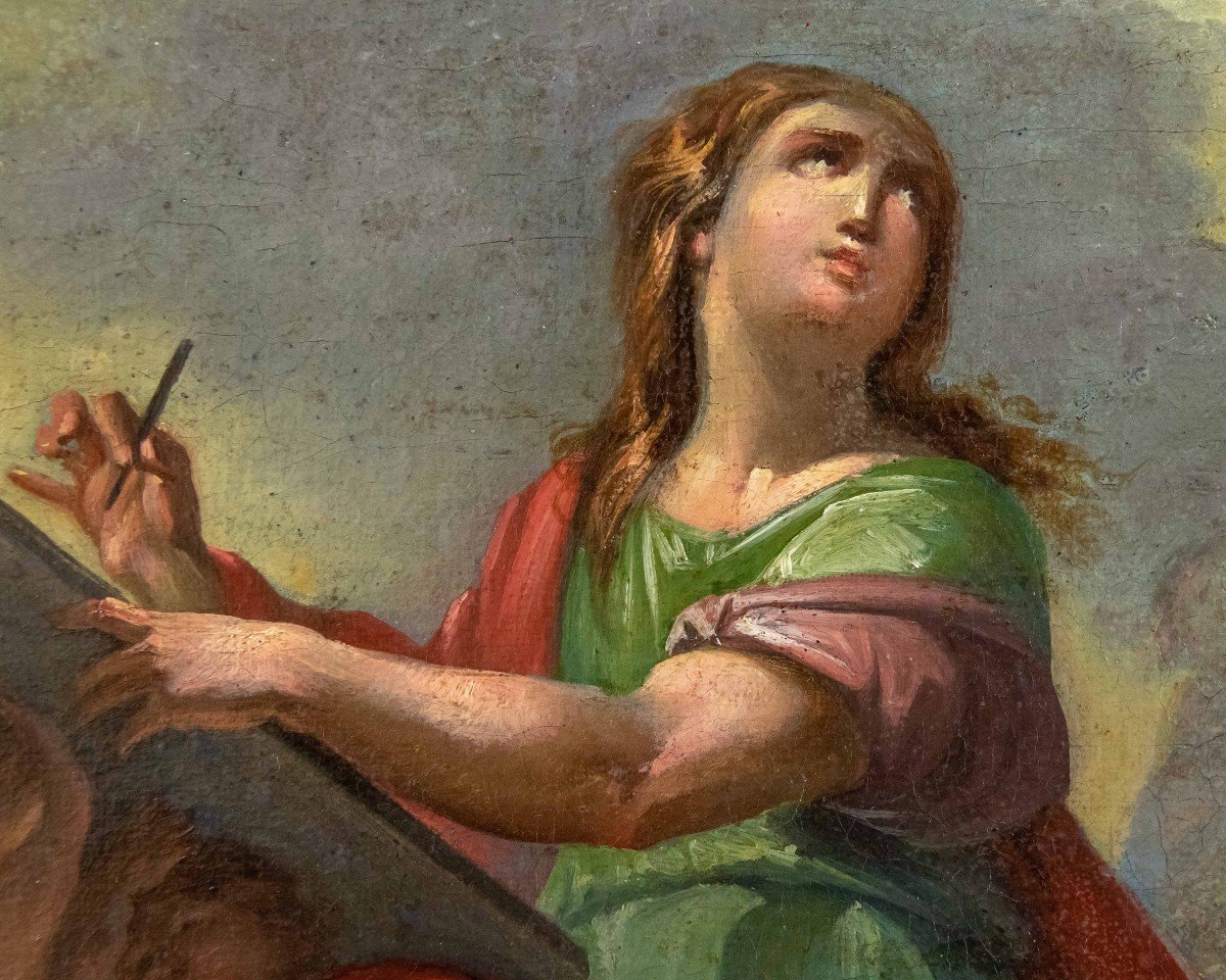 école Lombarde, Fin Du 18ème Siècle, étude Pour Le Pennacchio De Dôme -photo-1