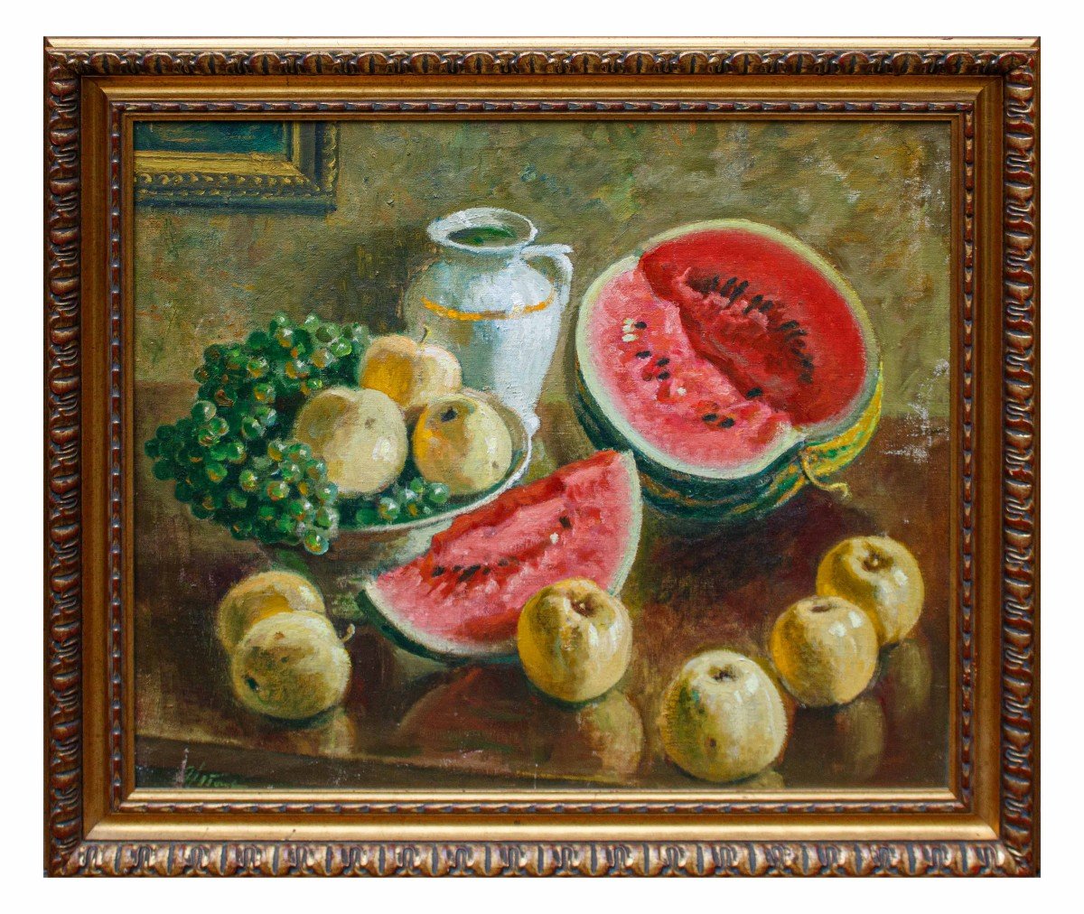 18ème Siècle, Nature Morte Avec Pastèque