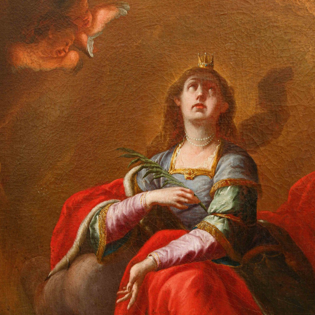 Martino Altomonte (naples, 1657 - Vienna, 1745), Attr. , Saint Ursula In Glory-photo-2