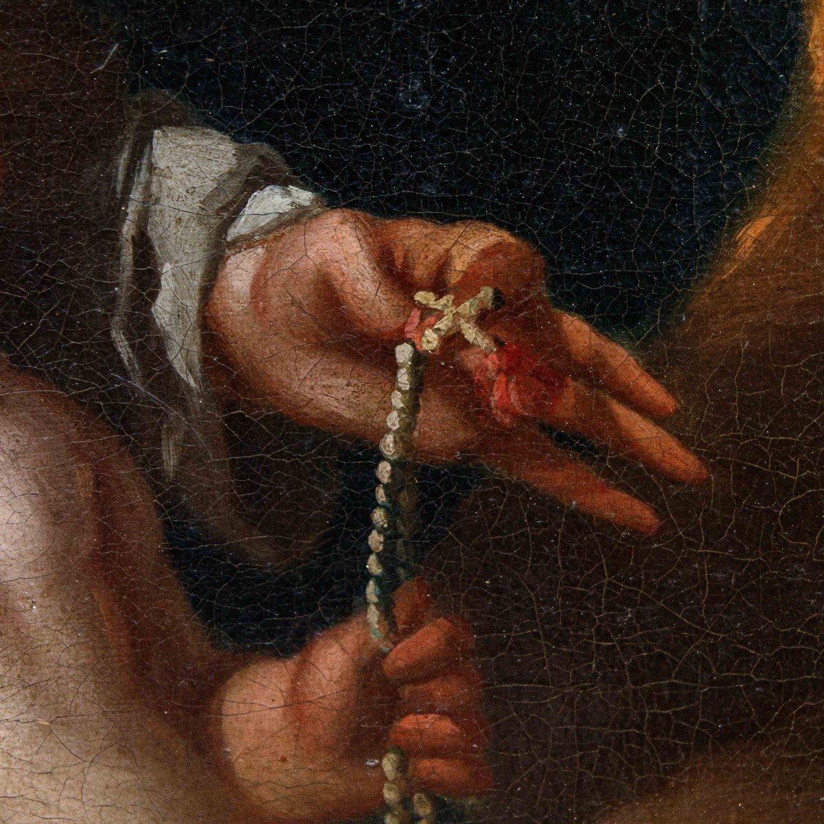 Circle Of Domenico Piola (genoa, 1627 -  1703)  Madonna With Child And Saint Dominic-photo-5