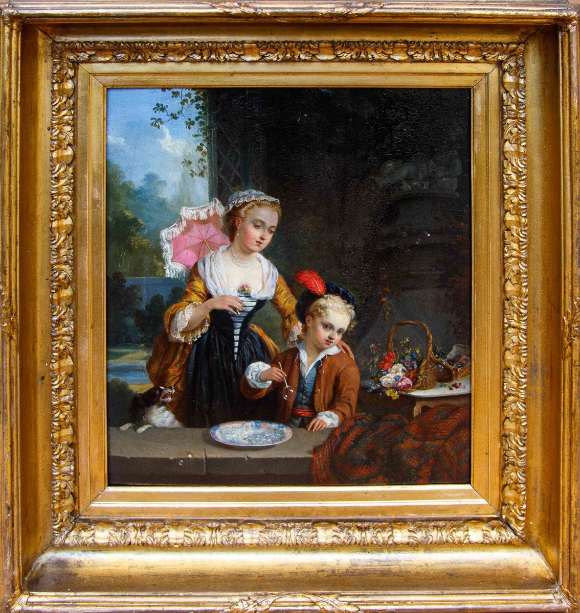French School, 18th-19th Century, The Soap Bubbles