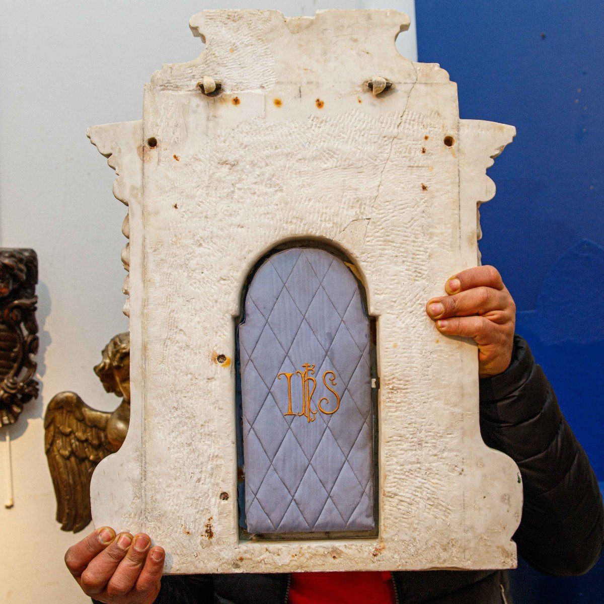 17th-18th Century, Edacular Frame With The Risen Christ-photo-1
