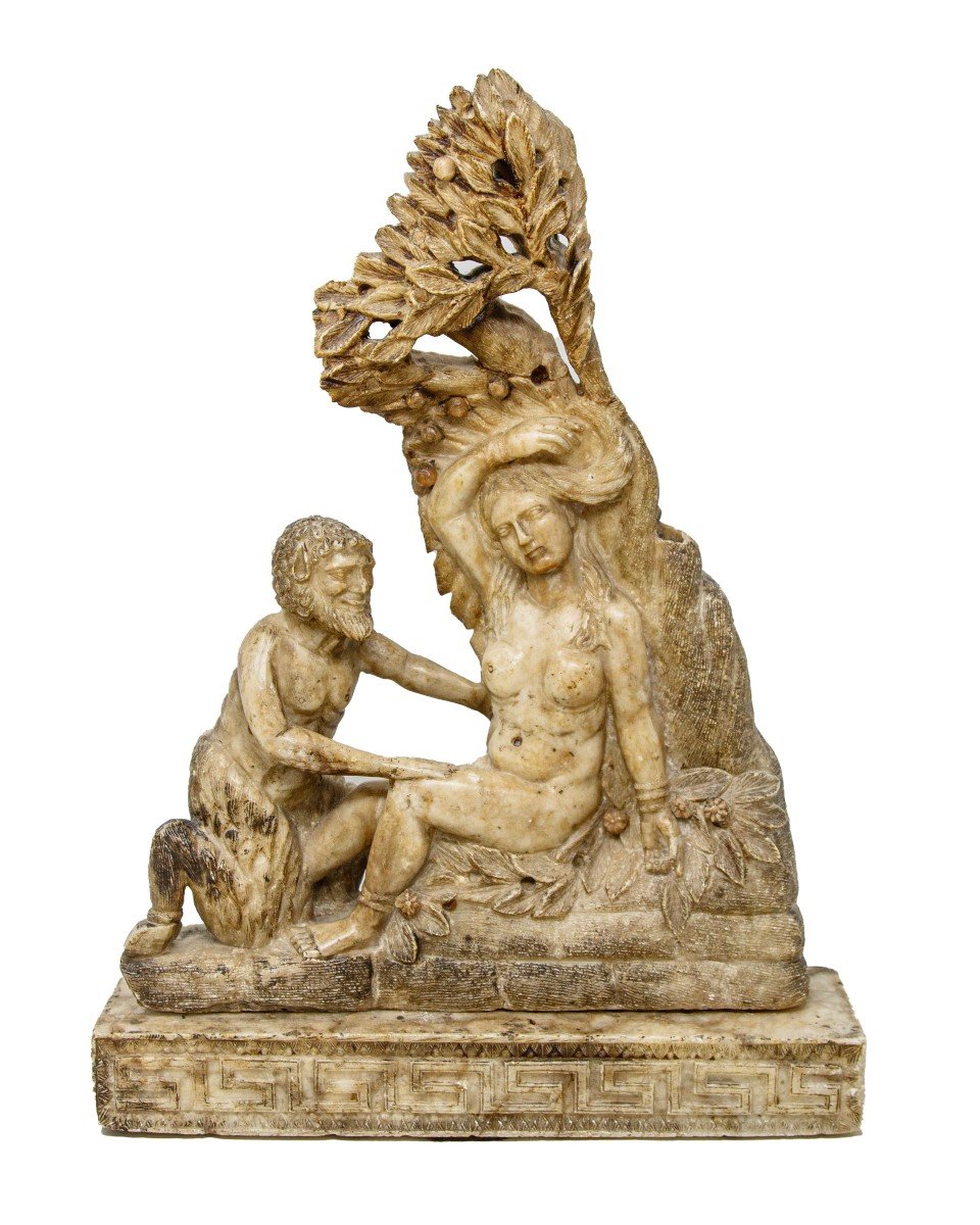école Sicilienne, XVIIe Siècle, Satyre Et Ménéde
