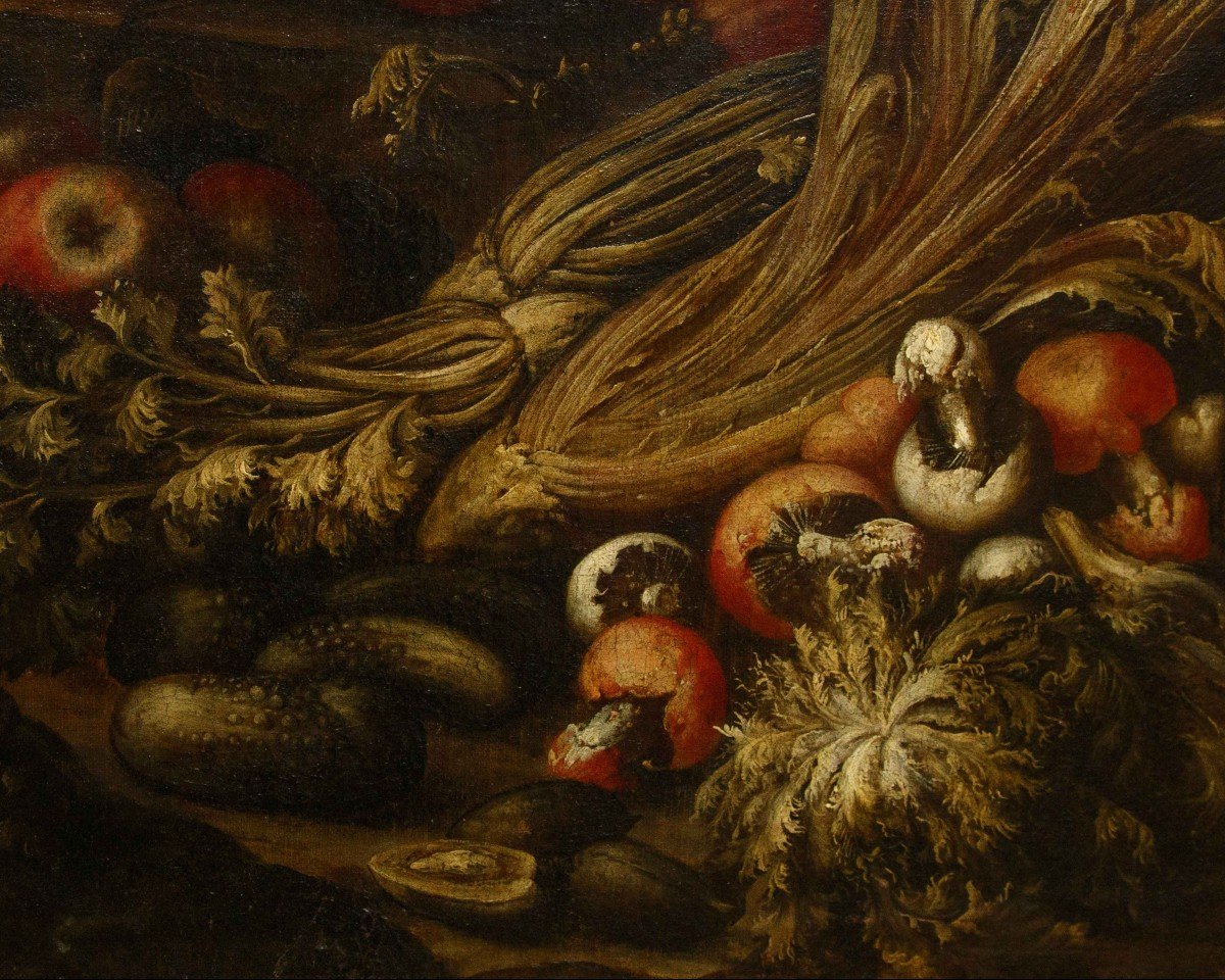 Paolo Paoletti (padua, Circa 1671 - Udine, 1735), Still Life With Vegetables And Fruits -photo-3
