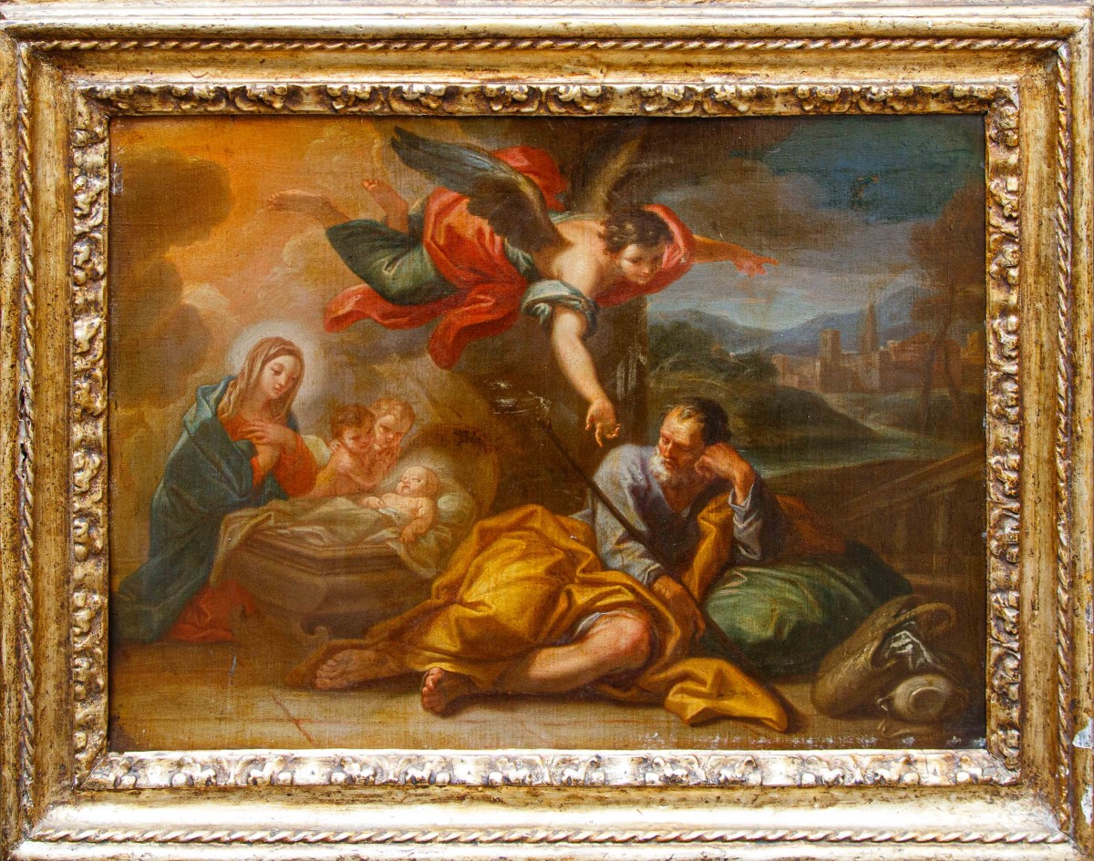 Paolo De Matteis (piano Vetrale 1662 - Napoli 1728), Attr.  Dream Of Joseph