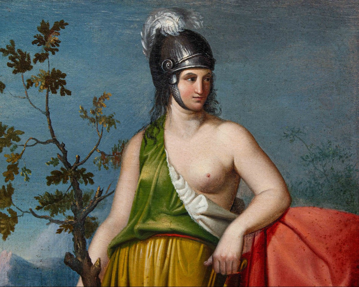 Giacomo Casa (conegliano, 1827 - Rome, 1887), Allegory Of Venice-photo-3