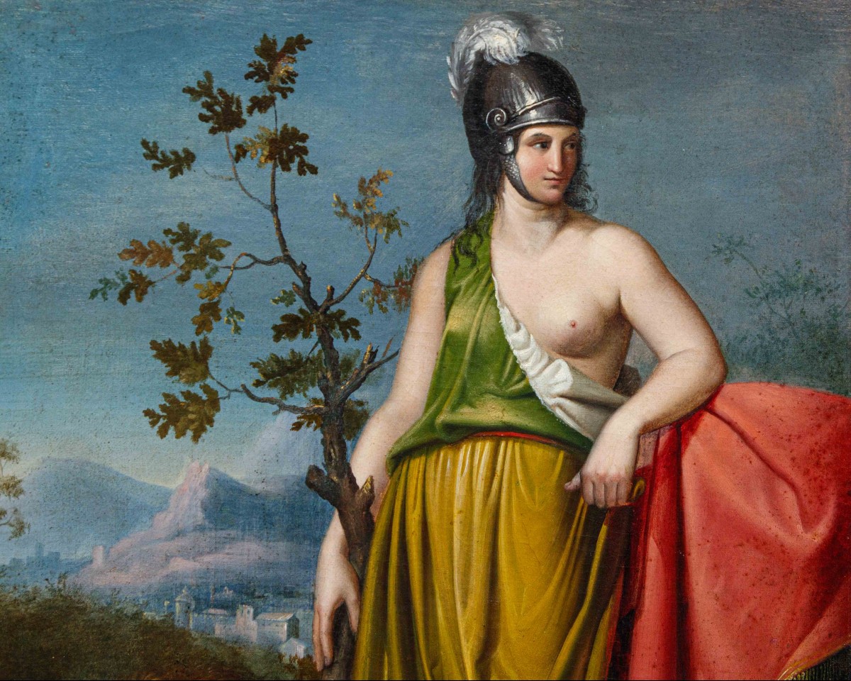Giacomo Casa (conegliano, 1827 - Rome, 1887), Allegory Of Venice-photo-4