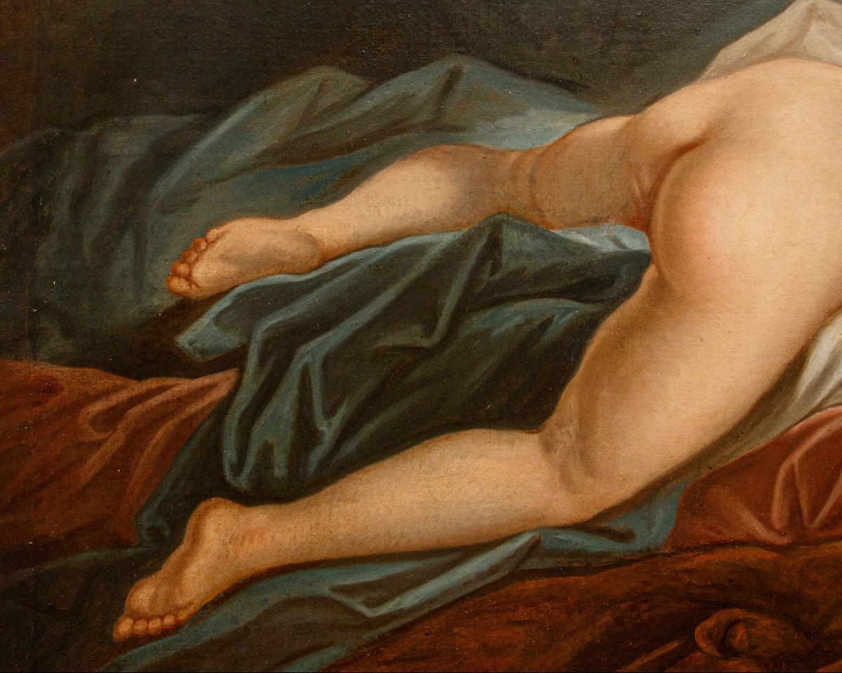 Second Half Of The 18th Century, Follower Of François Boucher, Odalisque-photo-3