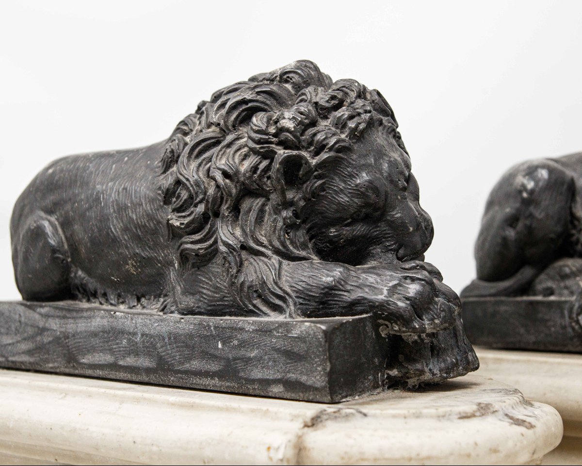By Antonio Canova (possagno, 1 November 1757 - Venice, 13 October 1822), Lions-photo-4