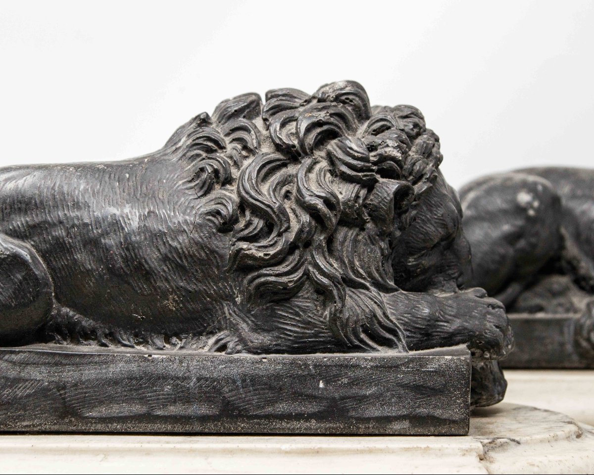 By Antonio Canova (possagno, 1 November 1757 - Venice, 13 October 1822), Lions-photo-3