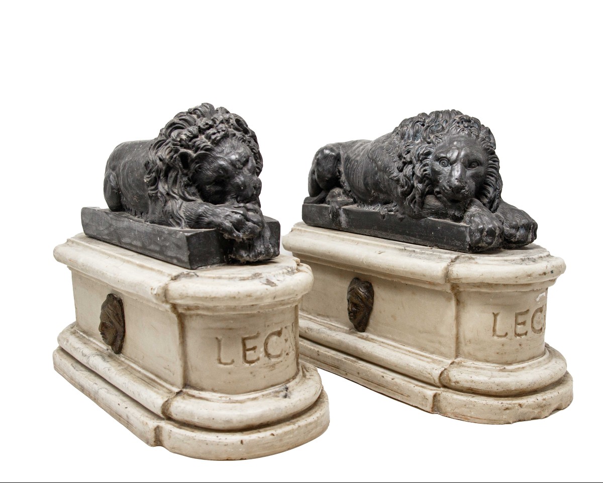 By Antonio Canova (possagno, 1 November 1757 - Venice, 13 October 1822), Lions