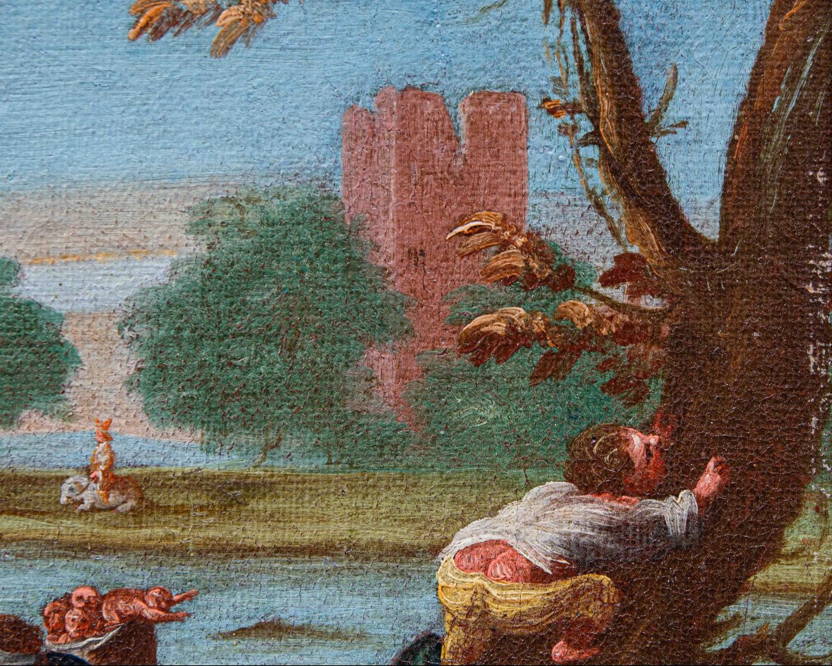Faustino Bocchi (brescia, 1659 - 1741), The War Of The Pygmies-photo-6