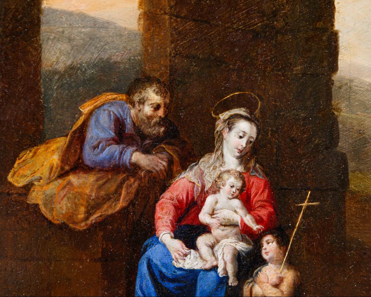 Workshop Of Bartholomeus Breenbergh (deventer, 1598 - Amsterdam, 1657), Holy Family -photo-4