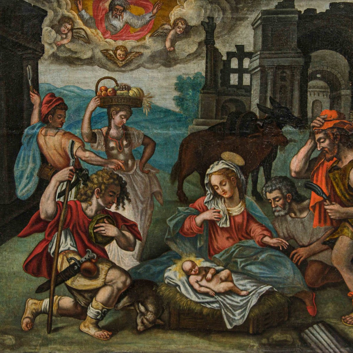 17th Century, Adoration Of The Shepherds (by Lavinia Fontana)-photo-2