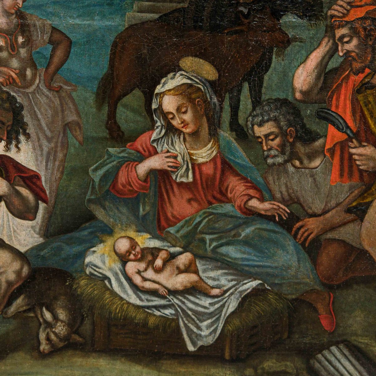 17th Century, Adoration Of The Shepherds (by Lavinia Fontana)-photo-3