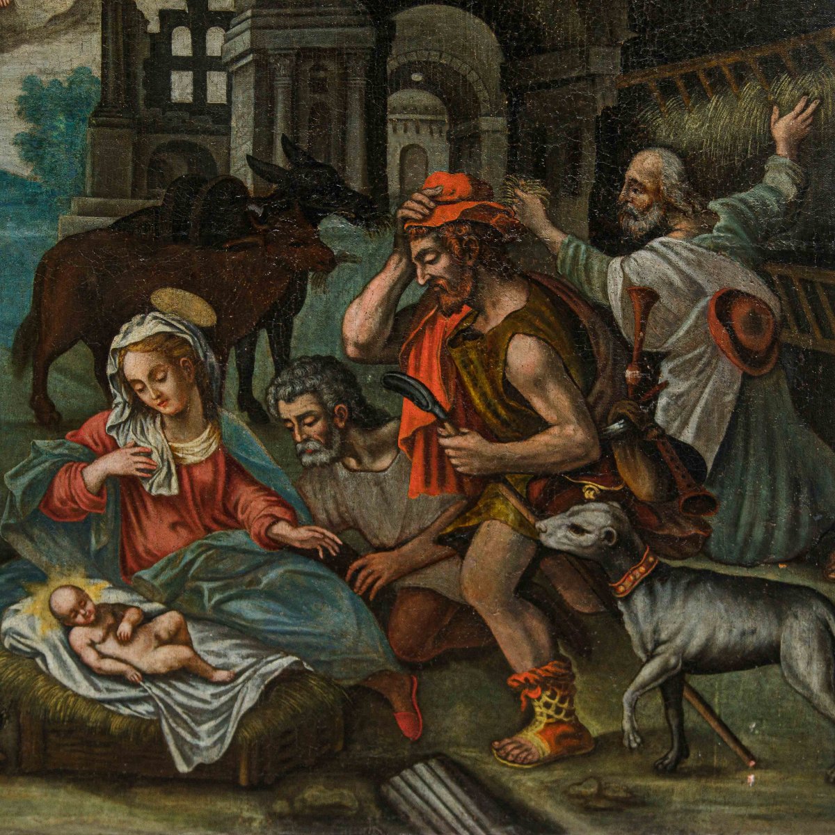 17th Century, Adoration Of The Shepherds (by Lavinia Fontana)-photo-4