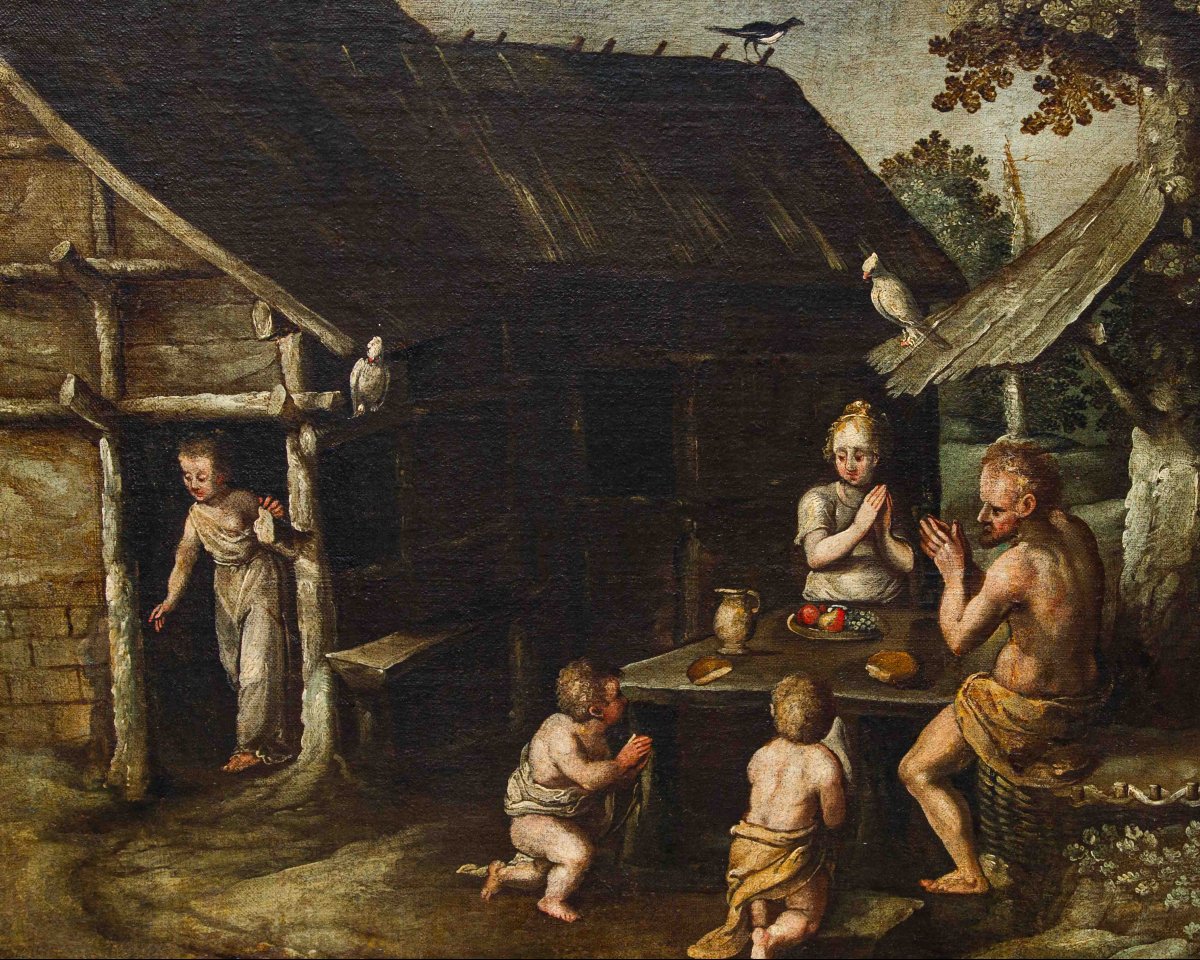 école Flamande Du XVII, De Sadeler, La Famille D’enoch-photo-4