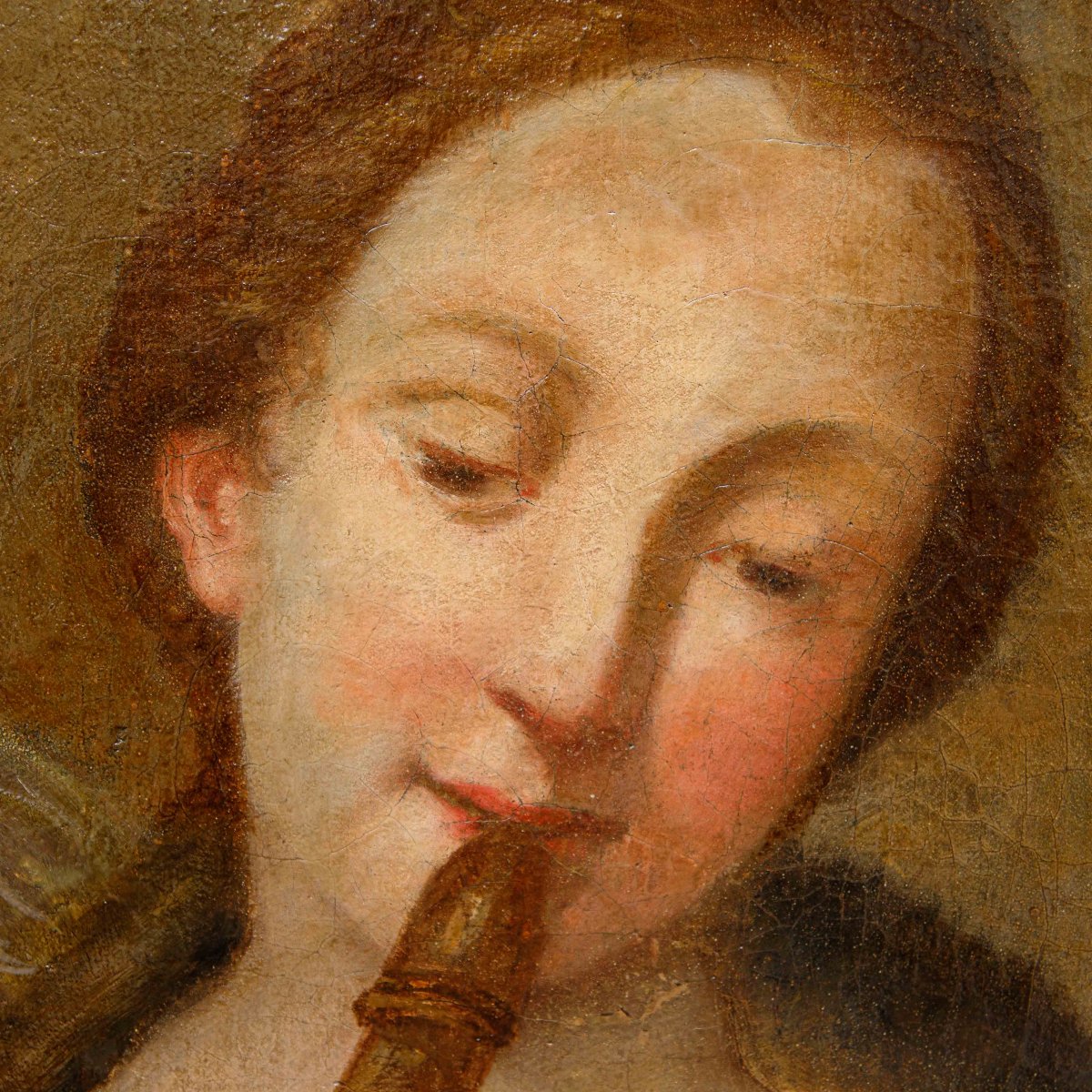 Emilian School, 17th Century, Allegory Of Geometry And Music-photo-2