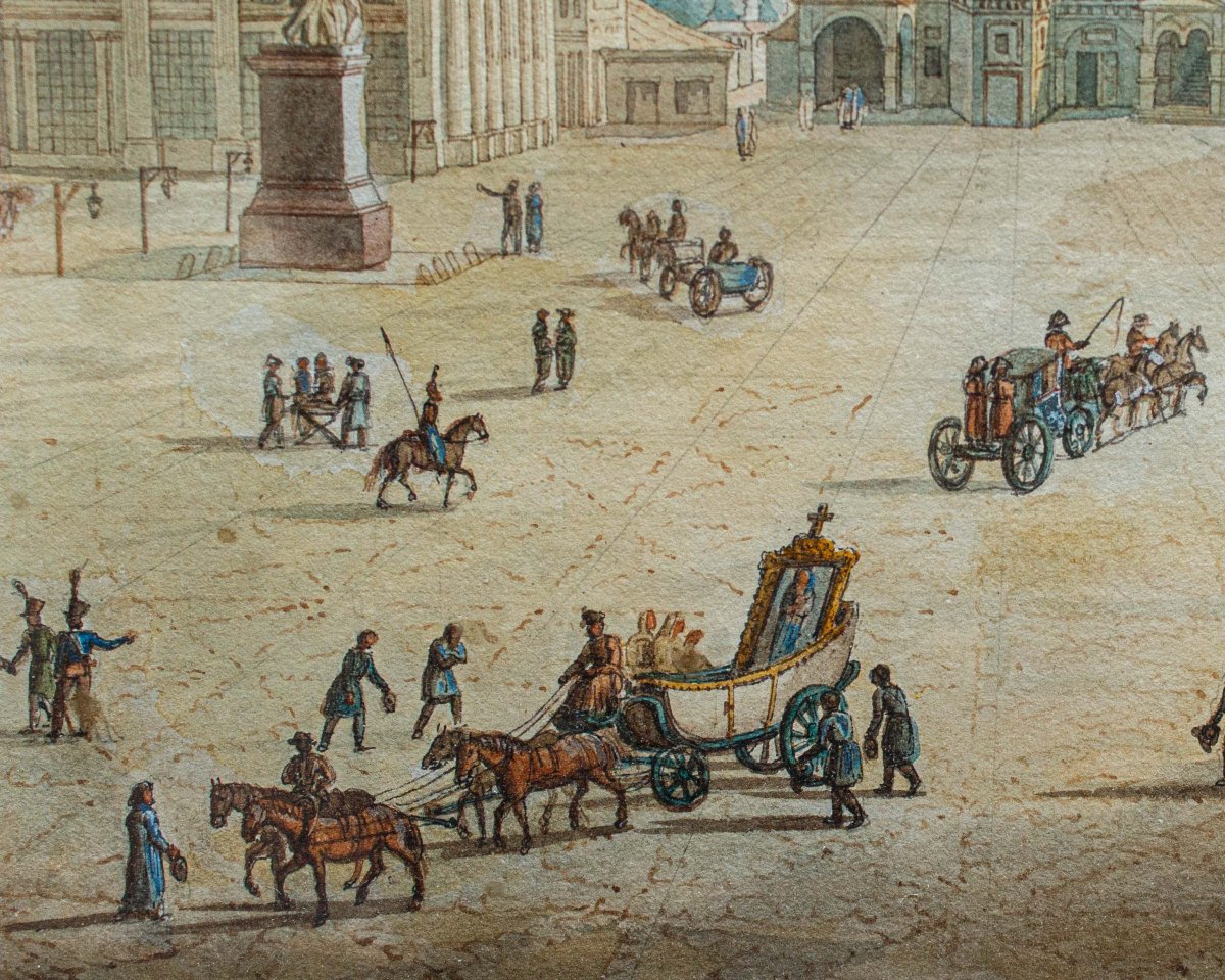 19th Century,  The Red Square With The Cathedral Of San Basilio-photo-3
