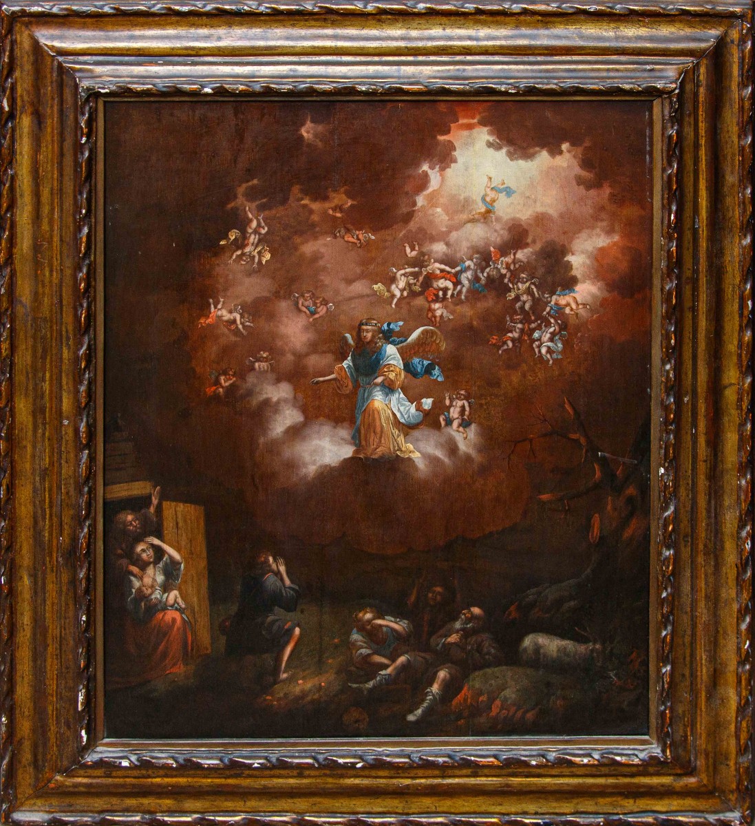 18th Century, Flemish School,  The Apparition Of The Angel To The Shepherds
