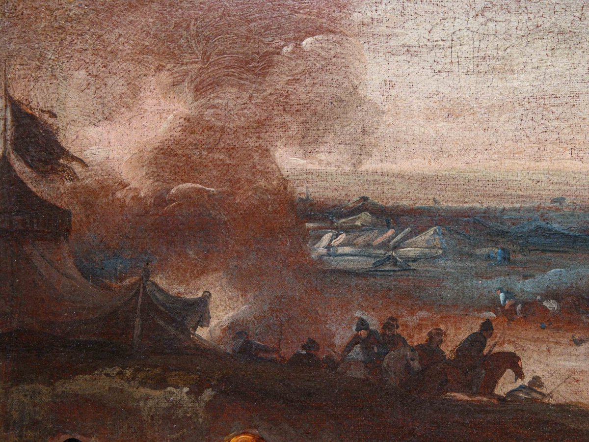 Marzio Masturzio (active In Naples And Rome Around The Middle Of17th Century),  Battle Scene-photo-4