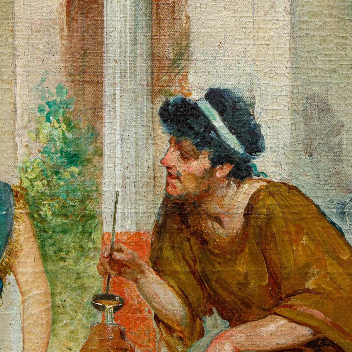 Ettore Forti (active In Rome Between 1880 And 1920), A Refreshing Conversation-photo-5