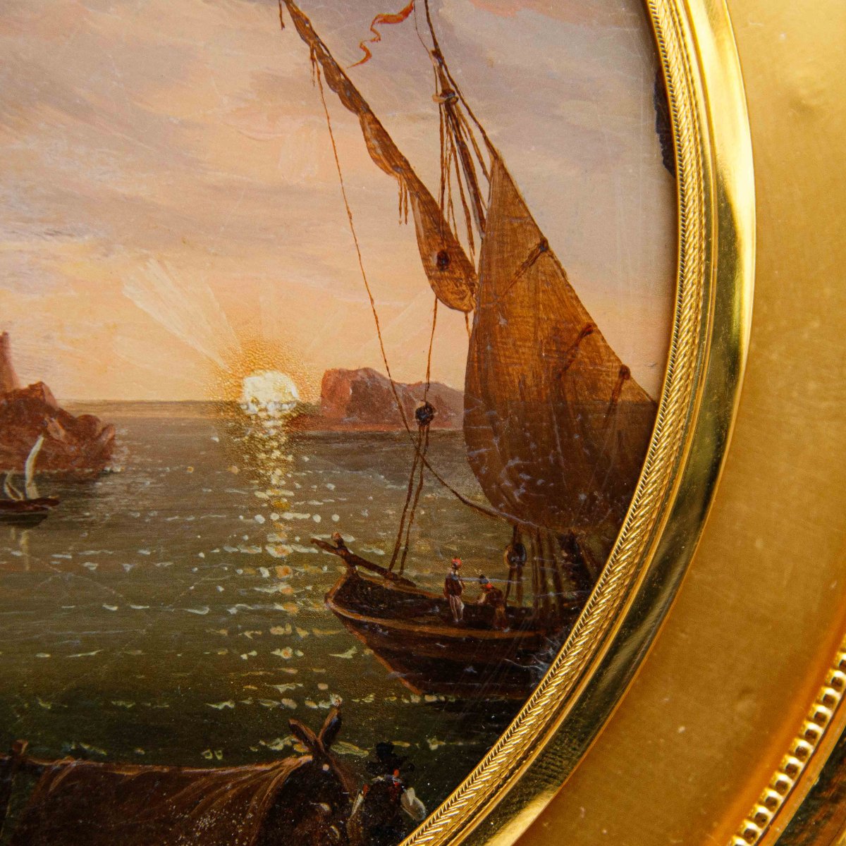 Giovan Battista Dell'acqua (milan, 1790-1845), Marina Con Fortezza-photo-2