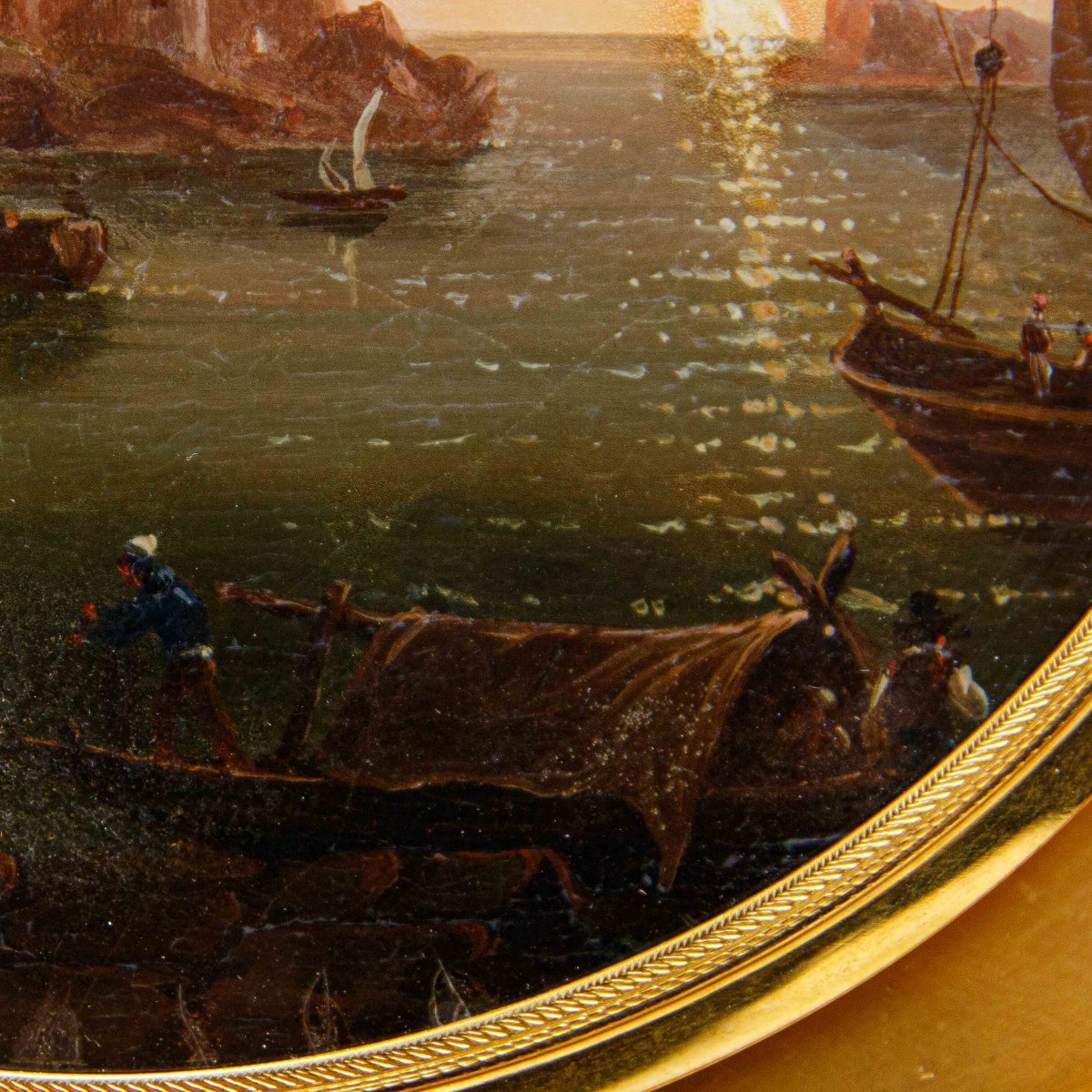 Giovan Battista Dell'acqua (milan, 1790-1845), Marina Con Fortezza-photo-5