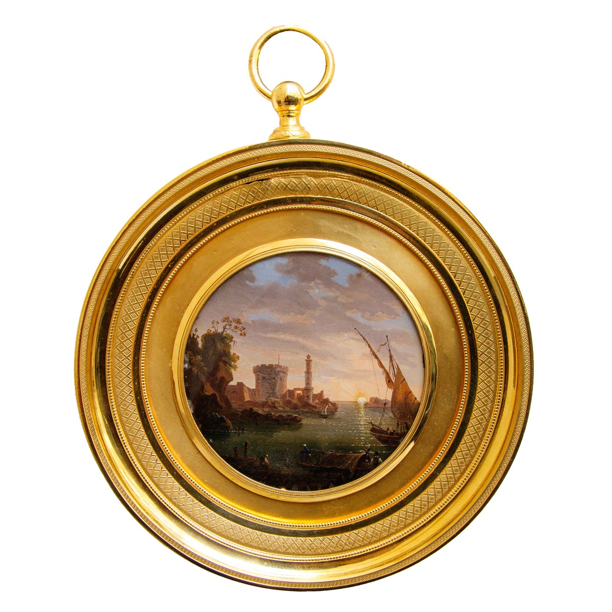 Giovan Battista Dell'acqua (milan, 1790-1845), Marina Con Fortezza
