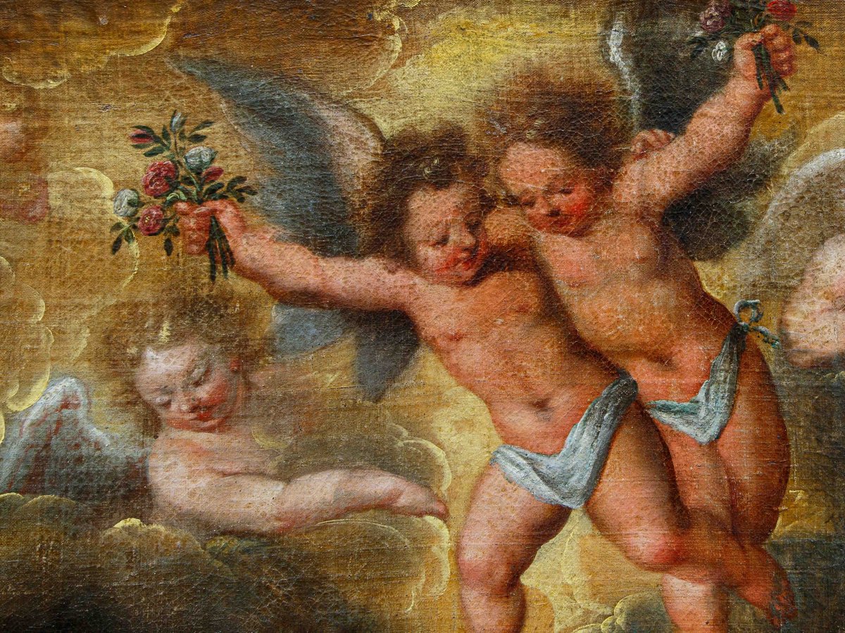 Circle By Pieter Paul Rubens (1577-1640), Holy Family With Saint John-photo-3