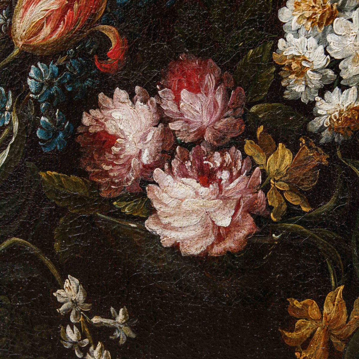École lombarde, XVIIe siècle, Nature morte avec des fleurs-photo-2