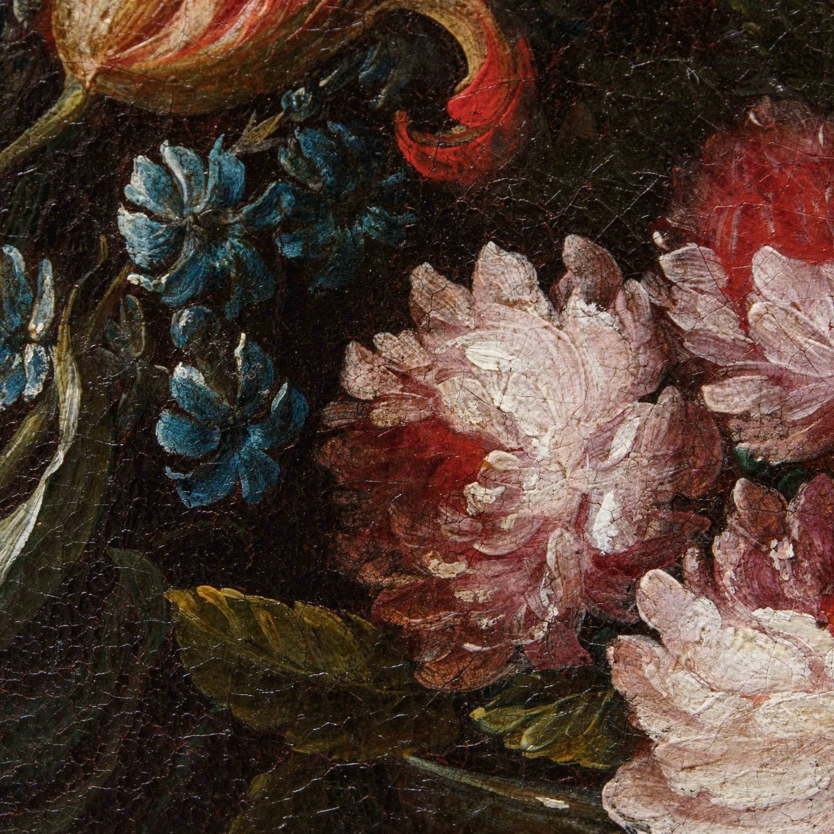 École lombarde, XVIIe siècle, Nature morte avec des fleurs-photo-1