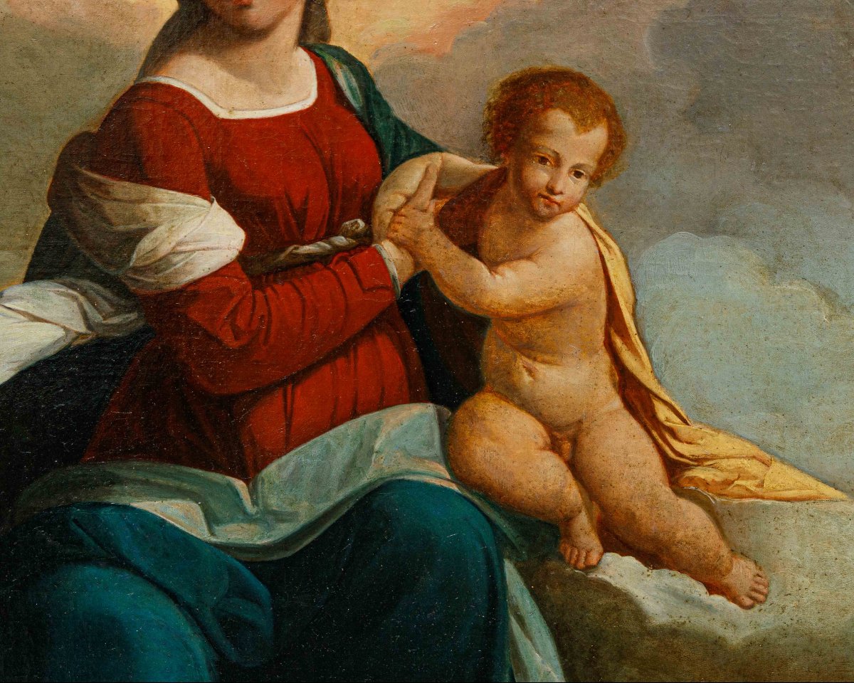 19th Century, By Benvenuto Tisi Da Garofalo, Known As Il Garofalo, Madonna In Glory -photo-2