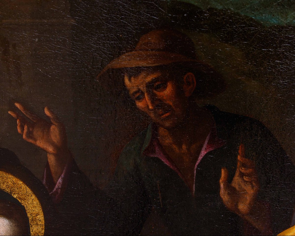 Artiste nordique actif en Italie, dernier quart du XVIe siècle, Adoration des bergers-photo-7
