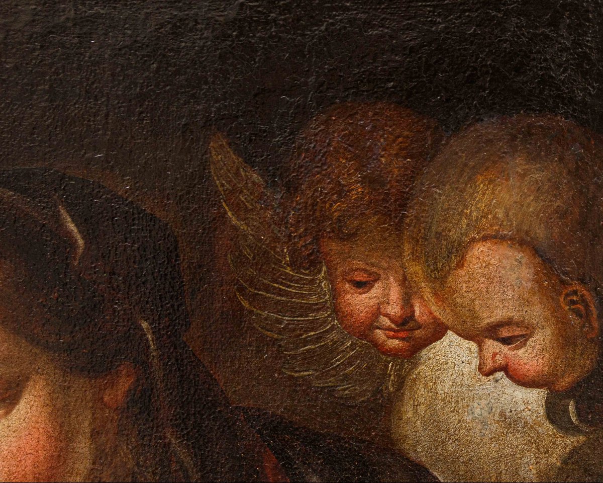 Italian School, 17th Century,  Madonna With Child And San Giovannino-photo-3
