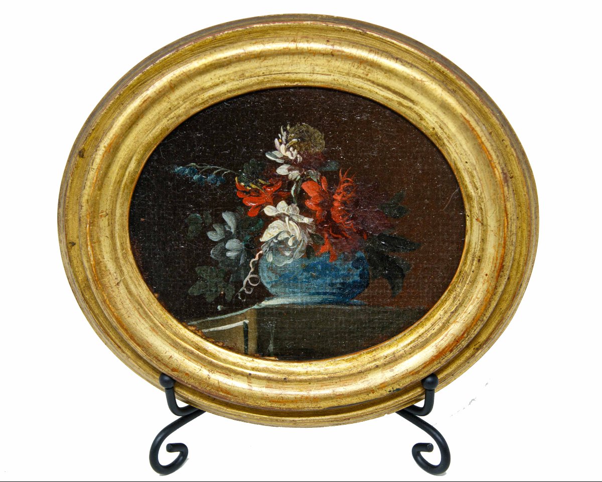 Francesco Lavagna (Naples, 1684 - 1749), Nature morte avec pot de fleurs-photo-2