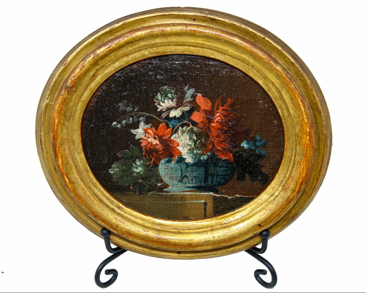 Francesco Lavagna (Naples, 1684 - 1749), Nature morte avec pot de fleurs-photo-4