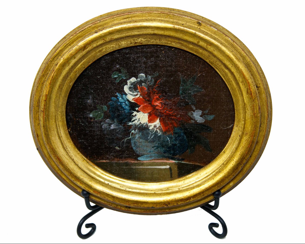 Francesco Lavagna (Naples, 1684 - 1749), Nature morte avec pot de fleurs-photo-2