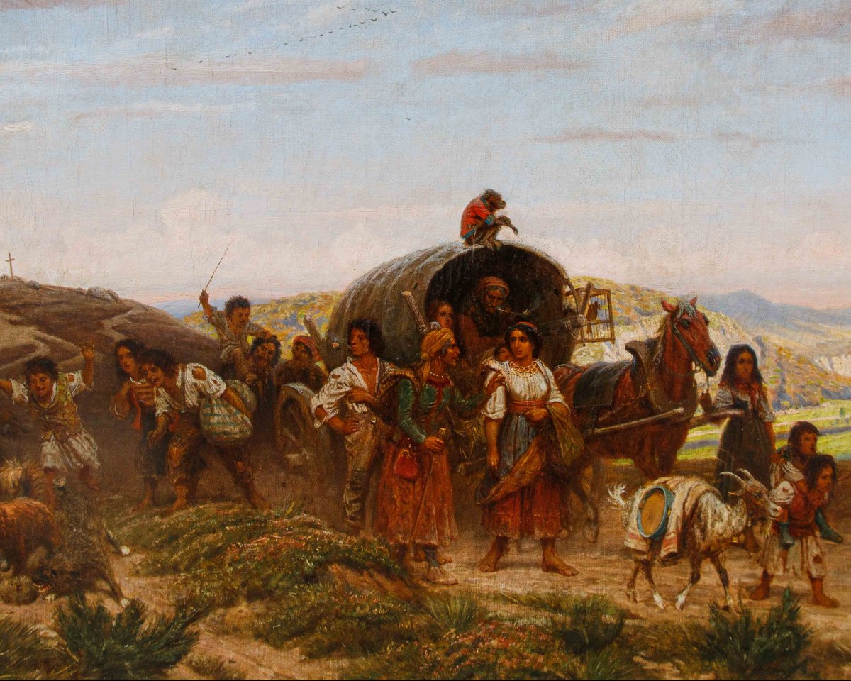 Adolf Northen (Münden, 6 novembre 1828 - Düsseldorf, 28 mai 1876), Caravane en route-photo-2