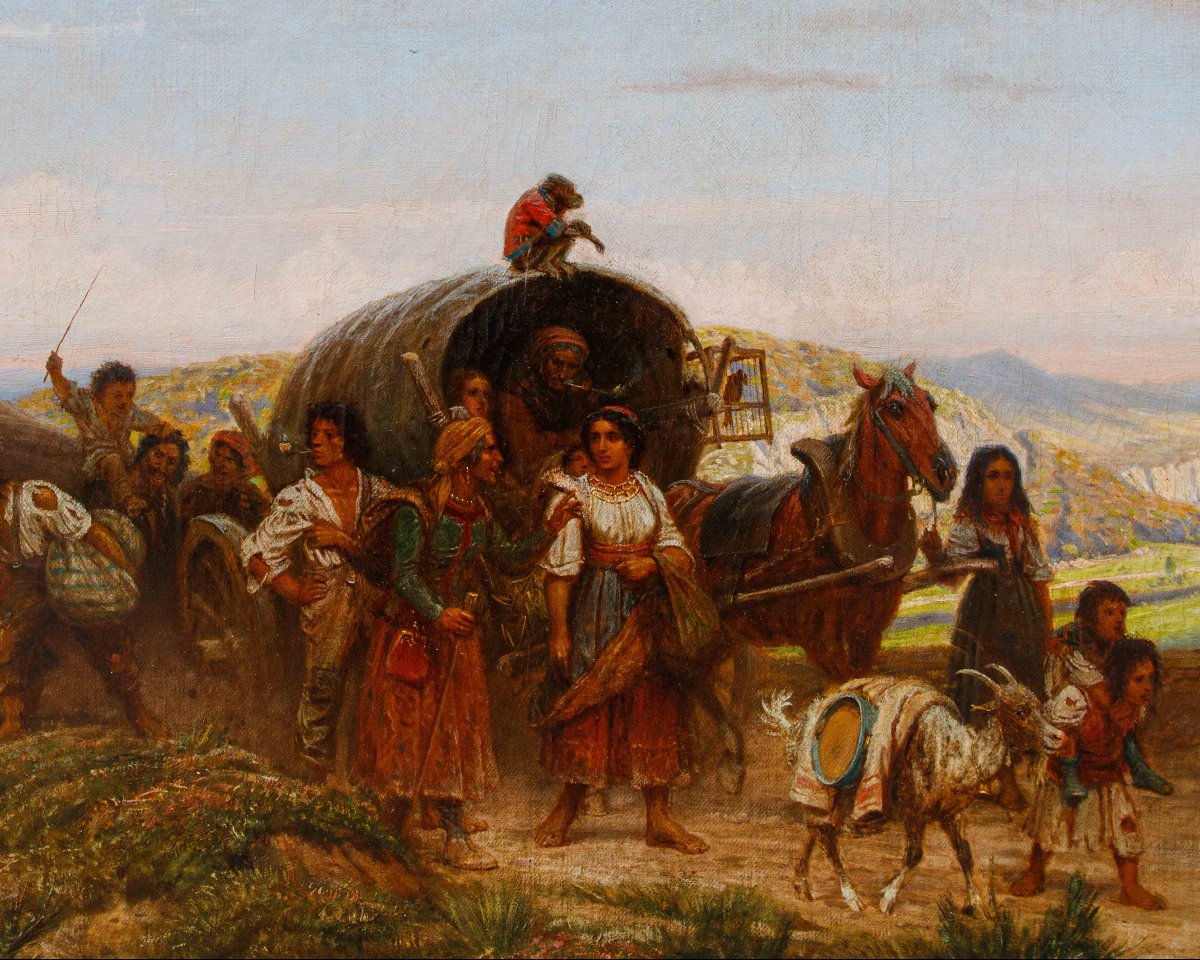 Adolf Northen (Münden, 6 novembre 1828 - Düsseldorf, 28 mai 1876), Caravane en route-photo-3