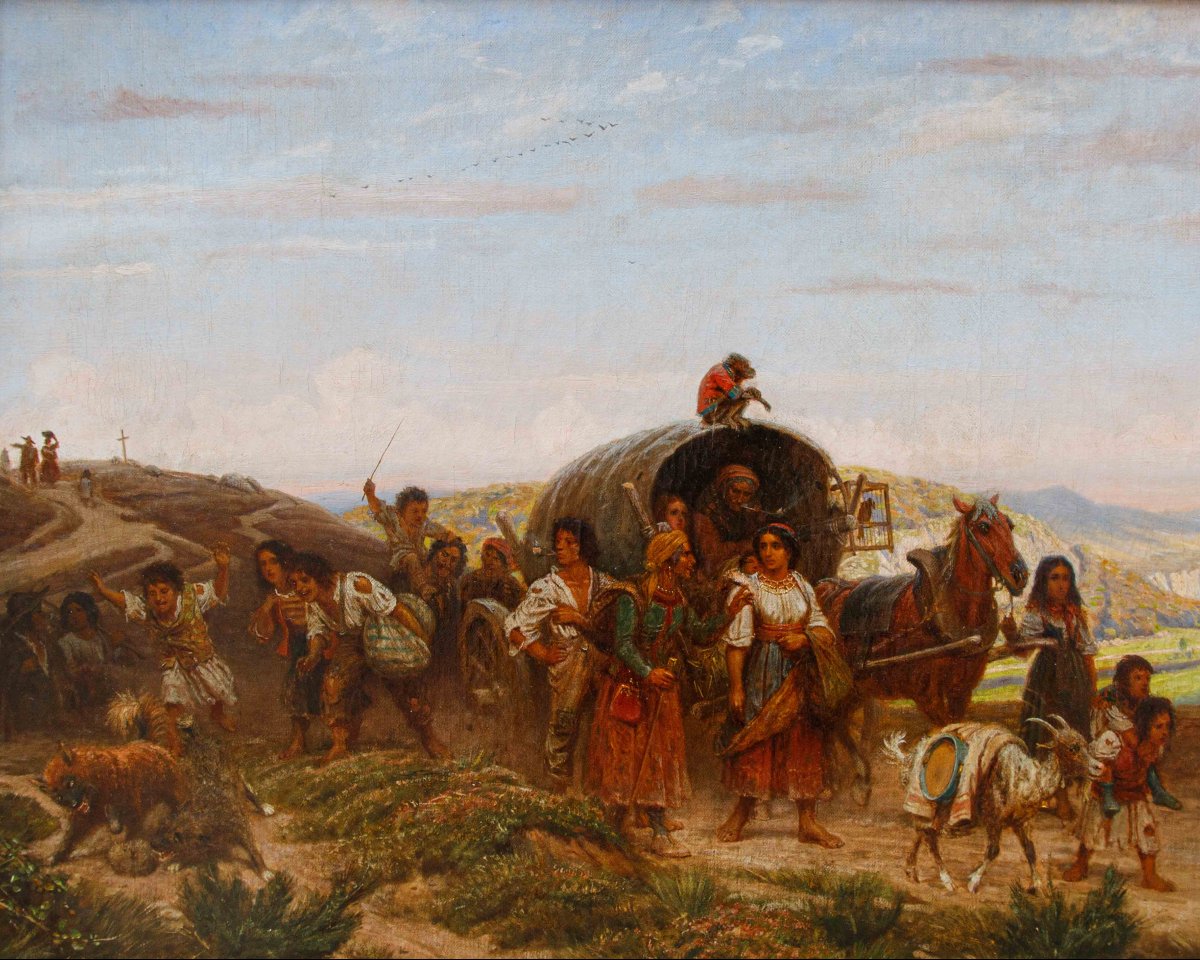 Adolf Northen (Münden, 6 novembre 1828 - Düsseldorf, 28 mai 1876), Caravane en route-photo-1