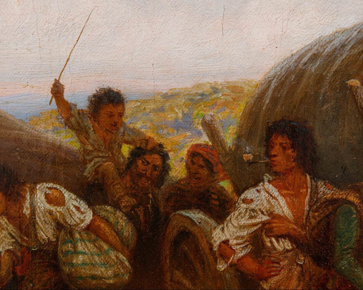 Adolf Northen (Münden, 6 novembre 1828 - Düsseldorf, 28 mai 1876), Caravane en route-photo-6