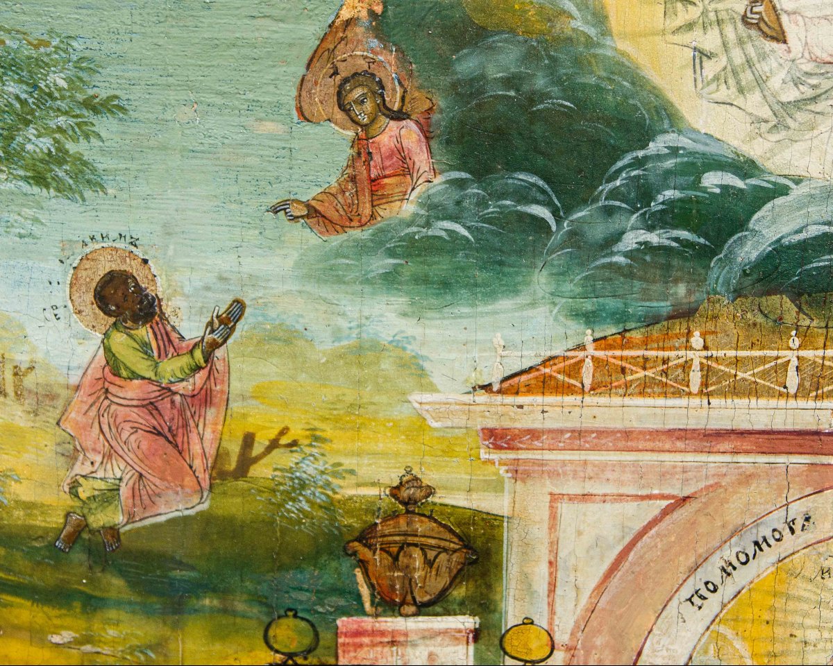 Early 19th Century,  Icon Of The Nativity Of The Mother Of God-photo-2