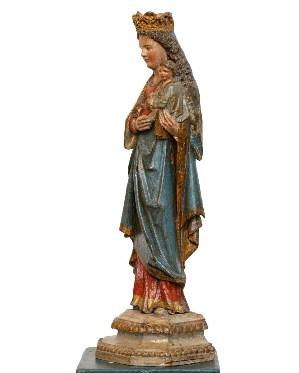 16th Century, French School, Madonna With The Child-photo-4