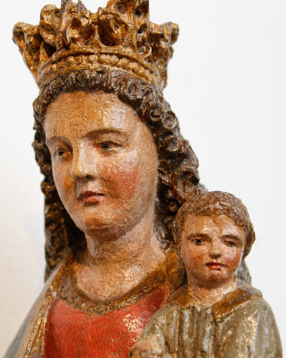 16th Century, French School, Madonna With The Child-photo-4