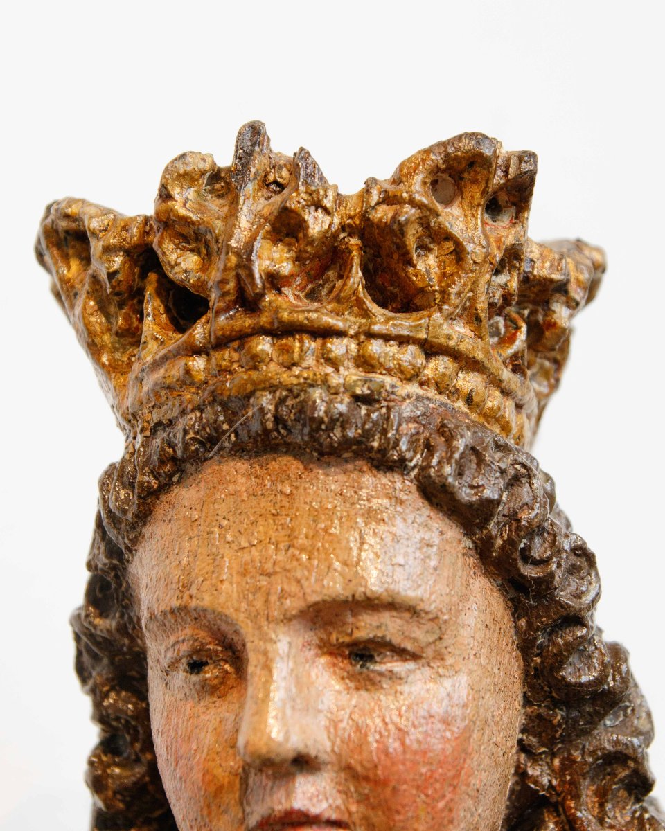 16th Century, French School, Madonna With The Child-photo-5