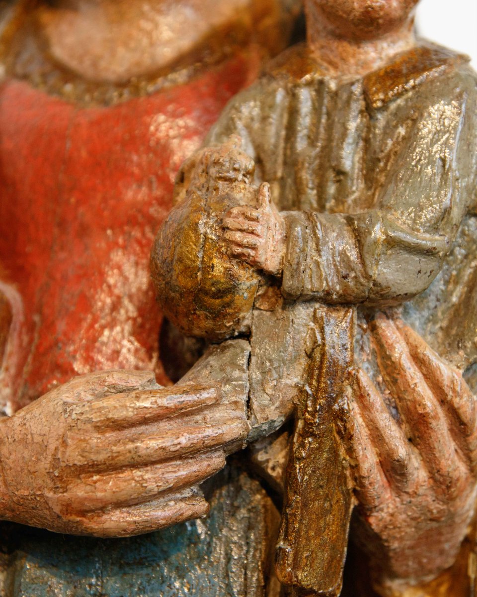 16th Century, French School, Madonna With The Child-photo-6