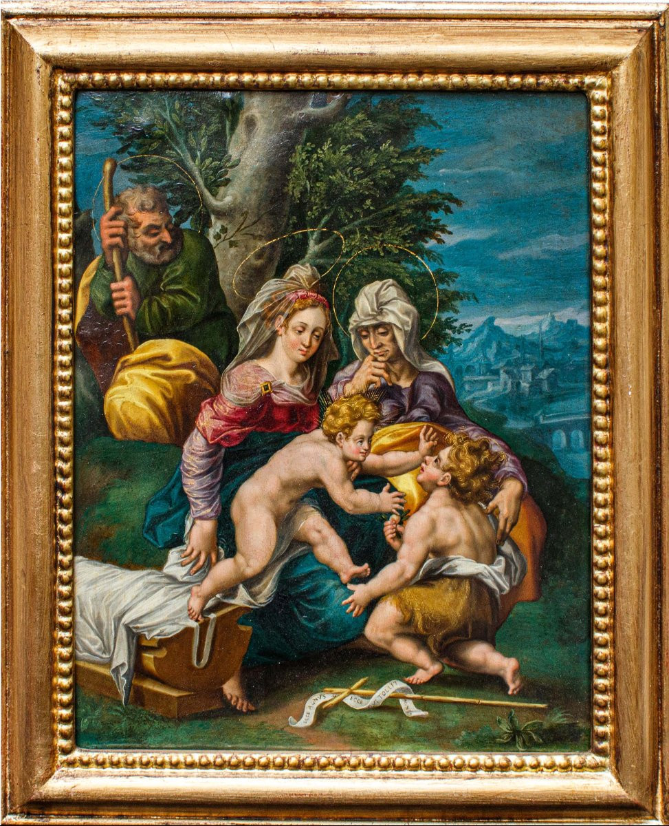 Holy Family With Saint John And Elizabeth-photo-2
