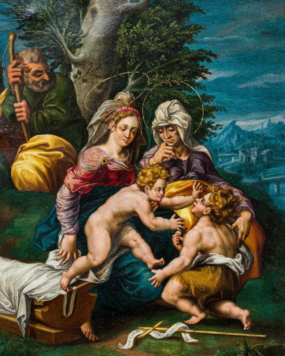 Holy Family With Saint John And Elizabeth-photo-6